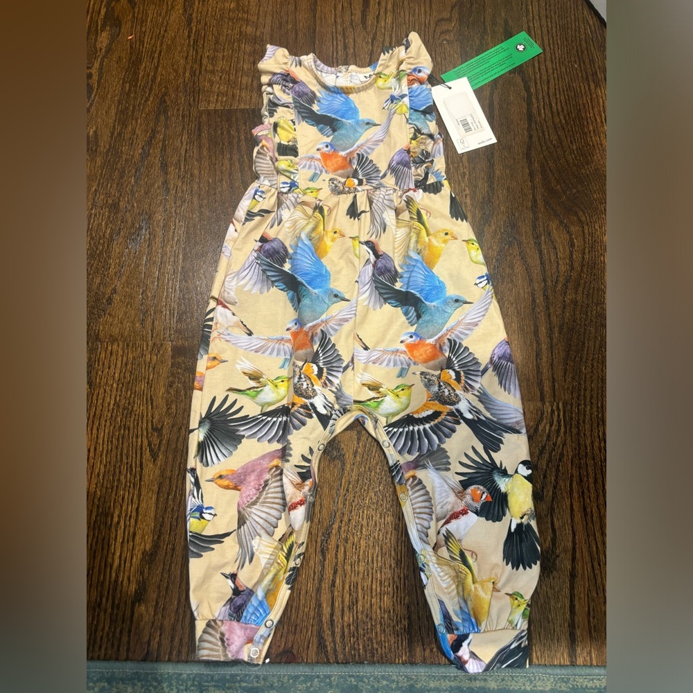 Molo girls bird jumpsuit (18M)